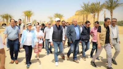 الاميرة عالية بنت الحسين في جولة تفقدية لمنطقة الجذب السياحى بمحمية وادى الريان بالفيوم