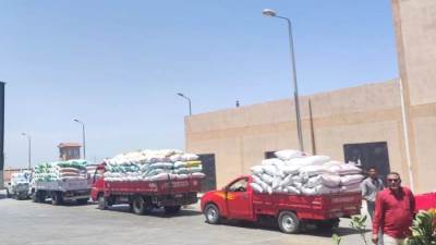 التموين: استقبال 218 الف طن قمح بالشرقية.. والمستهدف 650 الفا  