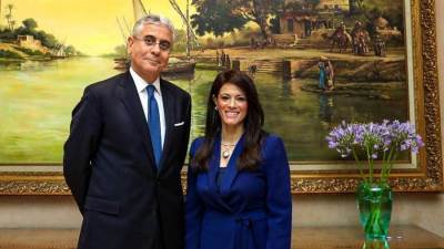 المشاط تعقد جلسة مباحثات مع نائب رئيس البنك الدولى يالشرق الأوسط