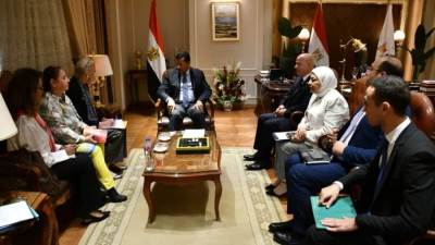 وزير الشباب يستقبل ممثل صندوق الأمم المتحدة لبحث أوجه التعاون المشترك