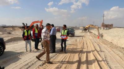 رئيس "جهاز 6 أكتوبر" يتفقد أعمال المرافق الجارية بمنطقة الحزام الأخضر