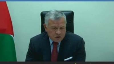 العاهل الأردنى: السلام الشامل لن يتحقق إلا بإقامة دولة فلسطينية مستقلة