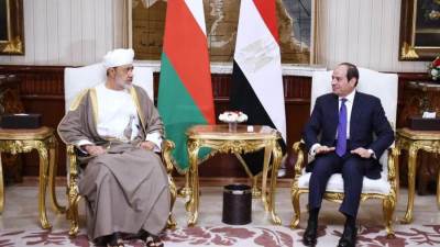 تفاصيل المباحثات بين الرئيس السيسي وهيثم بن طارق سلطان عمان 