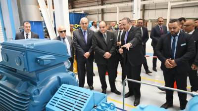 وزير الصناعة يفتتح مصنعا لإنتاج مضخات المياه باستثمارات تقدر بـ300 مليون جنيه