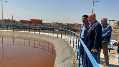 مسئولو "الإسكان" يتفقدون مشروعات المرافق والطرق الجارية بمدينة النوبارية الجديدة