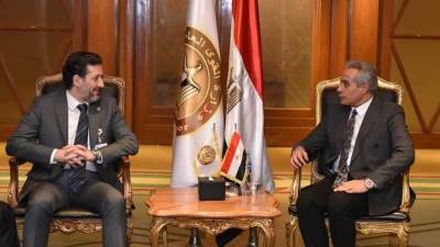 وزير القوى العاملة يلتقى بنظيره السوري ويهنئه بعودة بلاده إلى جامعة الدول العربية