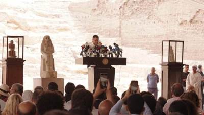 بالصور.. اكتشافات أثرية جديدة بجبانة سقارة الأثرية