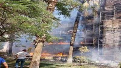 ارتفاع أعداد المصابين في حريق جهاز مدينة 15 مايو لـ21 شخصًا