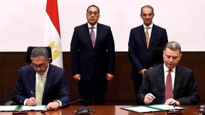 رئيس الوزراء يشهد مراسم توقيع بروتوكول تعاون بشأن دعم شركات قطاع تكنولوجيا المعلومات