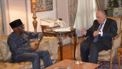 وزير الخارجية يستقبل مفوض الشئون السياسية والسلم والأمن بالاتحاد الأفريقي