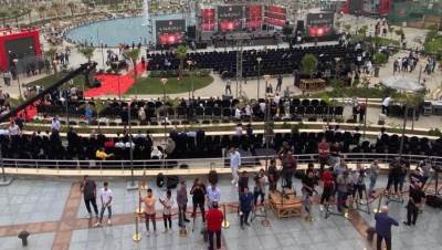 انطلاق مراسم افتتاح فرع النادي الأهلي بالتجمع الخامس 