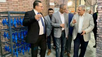 نائب وزير الاسكان لشؤن البنية الاساسية يزور المنطقة الصناعية بالقاهرة الجديدة