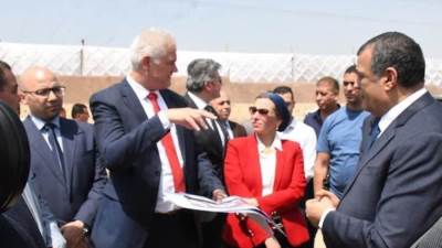 وزيرا البيئة والإنتاج الحربي و محافظ الجيزة يتفقدون موقع أول محطة لتحويل المخلفات إلى طاقة كهربائية