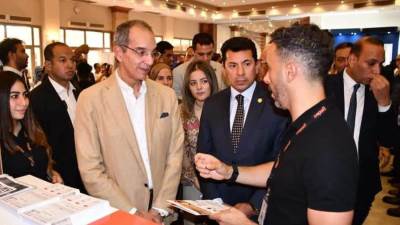 وزيرا الاتصالات والشباب يفتتحان أول ملتقى توظيف لخريجى مبادرة بُناة مصر الرقمية