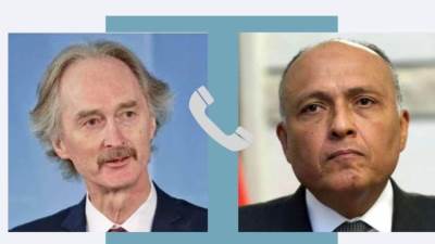وزير الخارجية يتلقى اتصالاً هاتفياً مع مبعوث الأمم المتحدة الخاص إلى سوريا