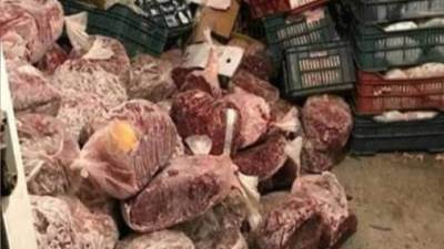 ضبط 1.6 طن لحوم ودهون مجهولة المصدر قبل ترويجها بالقاهرة
