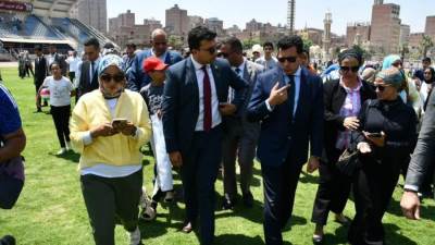 وزير الشباب يشهد فعاليات اليوم الرياضي للأسر بمحافظتي القاهرة والجيزة