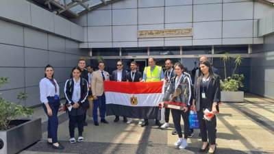 بعثة منتخب مصر للإسكواش تعود إلى الوطن بعد التتويج بلقب كأس العالم