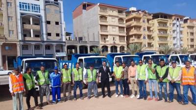 رئيس جهاز " دمياط الجديدة" يتفقد أعمال المرافق بمنطقة بيت الوطن