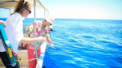 وزيرة البيئة تشهد أولى جلسات التدريب العملى لتحليل سلوك القروش بالبحر الأحمر