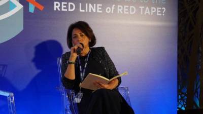 نجلاء بحر تستعرض أهمية قطاع الضمان ودوره في خارطة الاقتصاد العالمية 