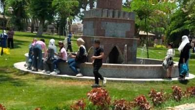 توافد الزوار على حدائق الرى بالقناطر الخيرية إحتفالاً بعيد الأضحى المبارك