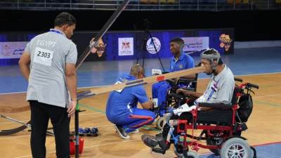 سمير عبد المعز على الميدالية الذهبية الأولي لمنتخب مصر للبوتشا