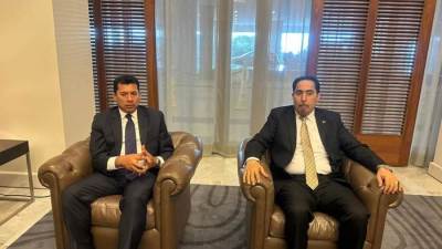 صبحي يلتقي عدد من وزراء الشباب والرياضة العرب