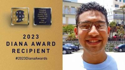 طالب مصري يحصل علي جائزة ديانا من العائلة المالكة