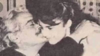 صورة نادرة تجمع رانيا محمود ياسين بعمر الشريف 