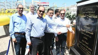 افتتاح مشروع ربط غازات حقل ريفين على مجمع غازات الصحراء الغربية بالأسكندرية 