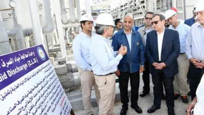 الملا يؤكد أهمية المشروعات التى أقيمت بمصفاة شركة أنربك مؤخراً