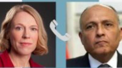 وزير الخارجية يبحث مع نظيرته النرويجية الوضع فى السودان وفلسطين