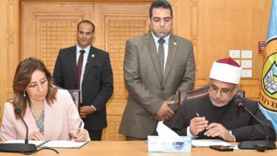 وزارة الثقافة تُوقع تعاون مع جامعة الأزهر لتفعيل منهجية الدولة لبناء الإنسان