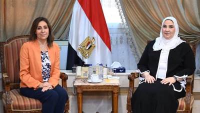 وزيرتا التضامن الثقافة يبحثان سبل التعاون في مجال التثقيف والوعي المجتمعي في المناطق الريفية