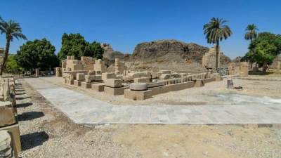 الإنتهاء من مشروع تطوير خدمات الزائرين بالمتحف المفتوح بمعابد الكرنك