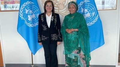 وزيرة التخطيط تبحث التعاون مع نائبة الأمين العام للأمم المتحدة