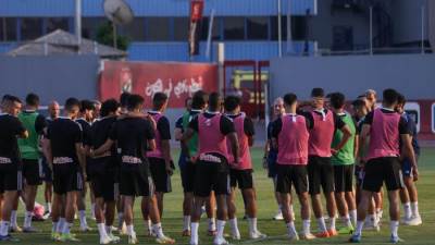 الاهلي يختتم التدريبات استعدادًا لمباراة بيراميدز 