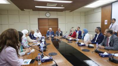 وزير التعليم يزور الجامعة العربية المفتوحة بمصر.. ويشيد باستعداداتها للعام الدراسي الجديد