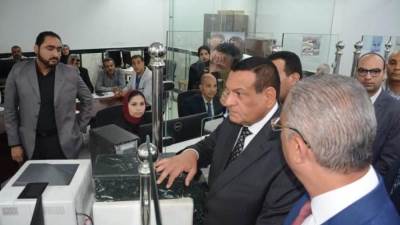 وزير التنمية المحلية ومحافظ الفيوم يفتتحان المركز التكنولوجي المطور بمجلس أبشواي