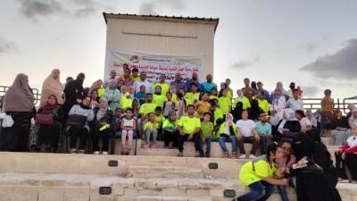 رئيس جهاز مدينة دمياط الجديدة يتابع معدلات تنفيذ شاطئ " قادرون" لذوي الهمم