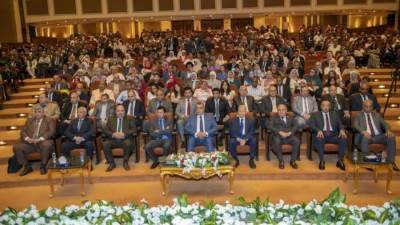 وزيرا الإنتاج الحربى والشباب يشهدان حفل تخرج الدفعة الرابعة من الأكاديمية المصرية للهندسة 