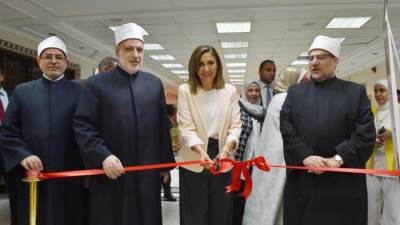 وزيري الثقافة والأوقاف ووكيل الأزهر يفتتحون معرض مسابقة مواهب وقدرات  للموسم الثالث