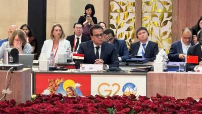 خالد عبدالغفار يشارك في اجتماع وزراء صحة مجموعة الـ20 بدولة الهند