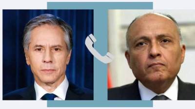وزير الخارجية يجرى اتصالا هاتفيا مع نظيره الأمريكي 