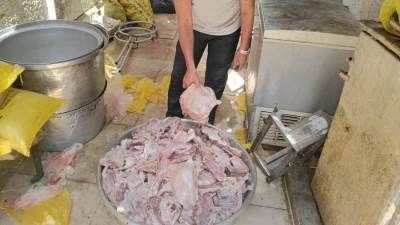 محافظة الجيزة: ضبط 4.65 طن مقطعات دواجن ولحوم غير صالحة للاستهلاك الأدمي