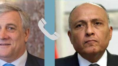 وزير الخارجية يتلقى اتصالاً هاتفياً من نظيره الإيطالي