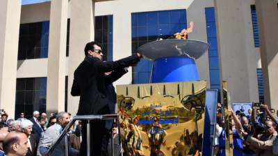 وزير الرياضة يشهد اطلاق شعلة بطولة الجمهورية للشركات الـ56 بمدينة مصر الأولمبية