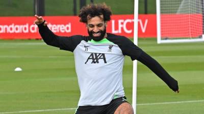 محمد صلاح يتألق فى تدريبات ليفربول استعداداً لمواجهة أستون فيلا