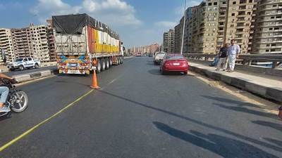 القليوبية: غلق طريق الإسكندرية الزراعي وتحويلة لـ«الإقليمي» بعد هبوط كوبري بنها